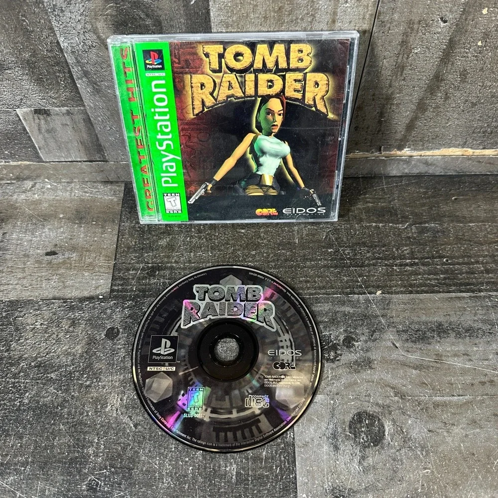 Tomb Raider Greatest Hits PS1 Action/Adv T NTSC-U/C 1996 Manual